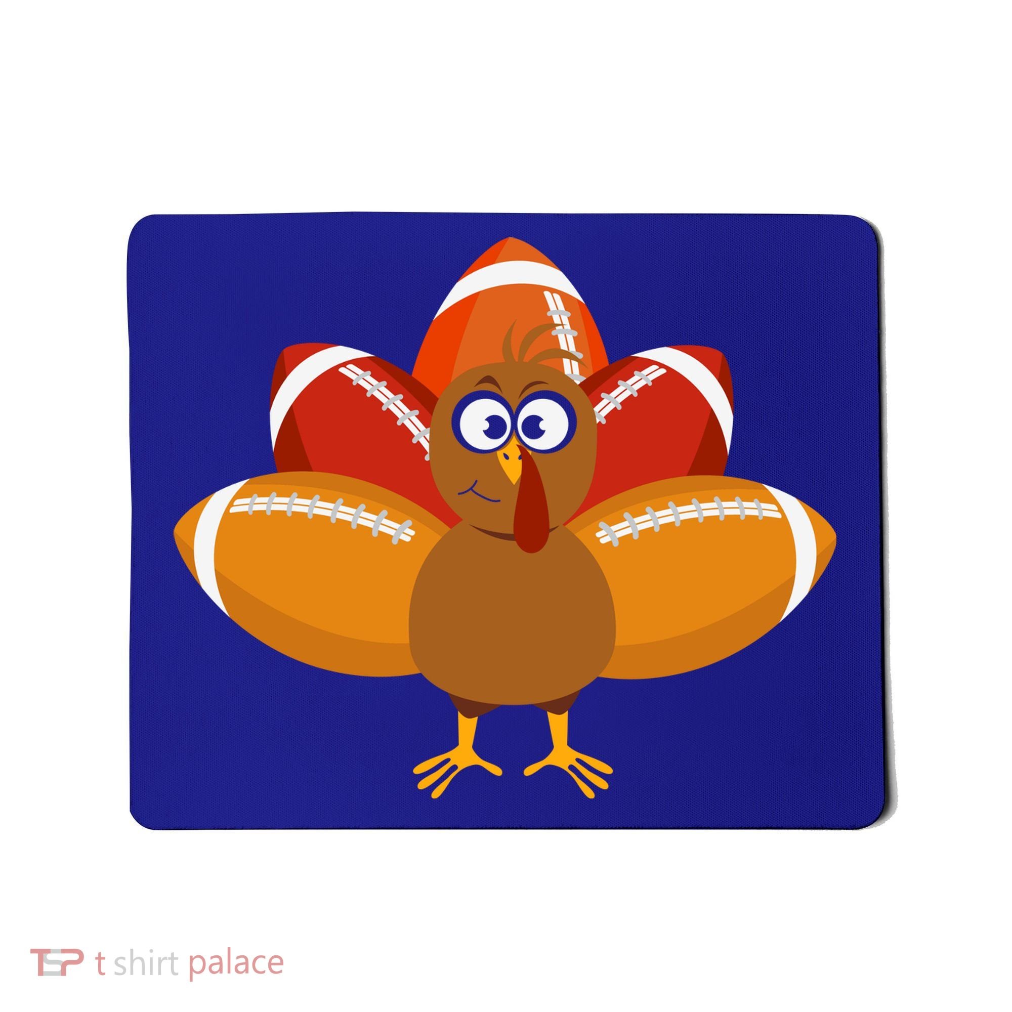 Turkey Football Thanksgiving Mousepad