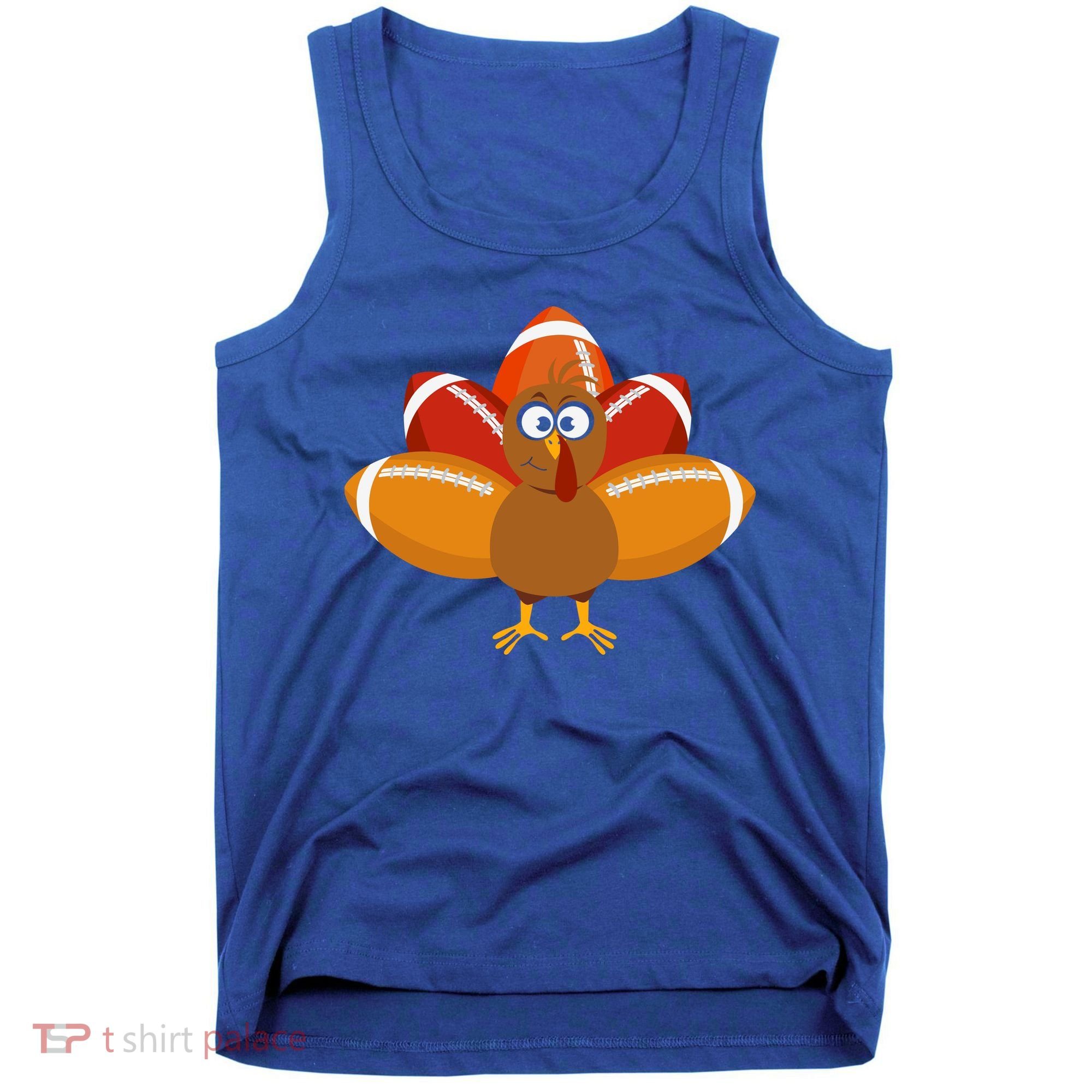 Turkey Football Thanksgiving Tank Top