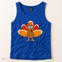 Turkey Football Thanksgiving Tank Top thumb 2