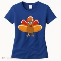 Turkey Football Thanksgiving Women's T-Shirt thumb 0