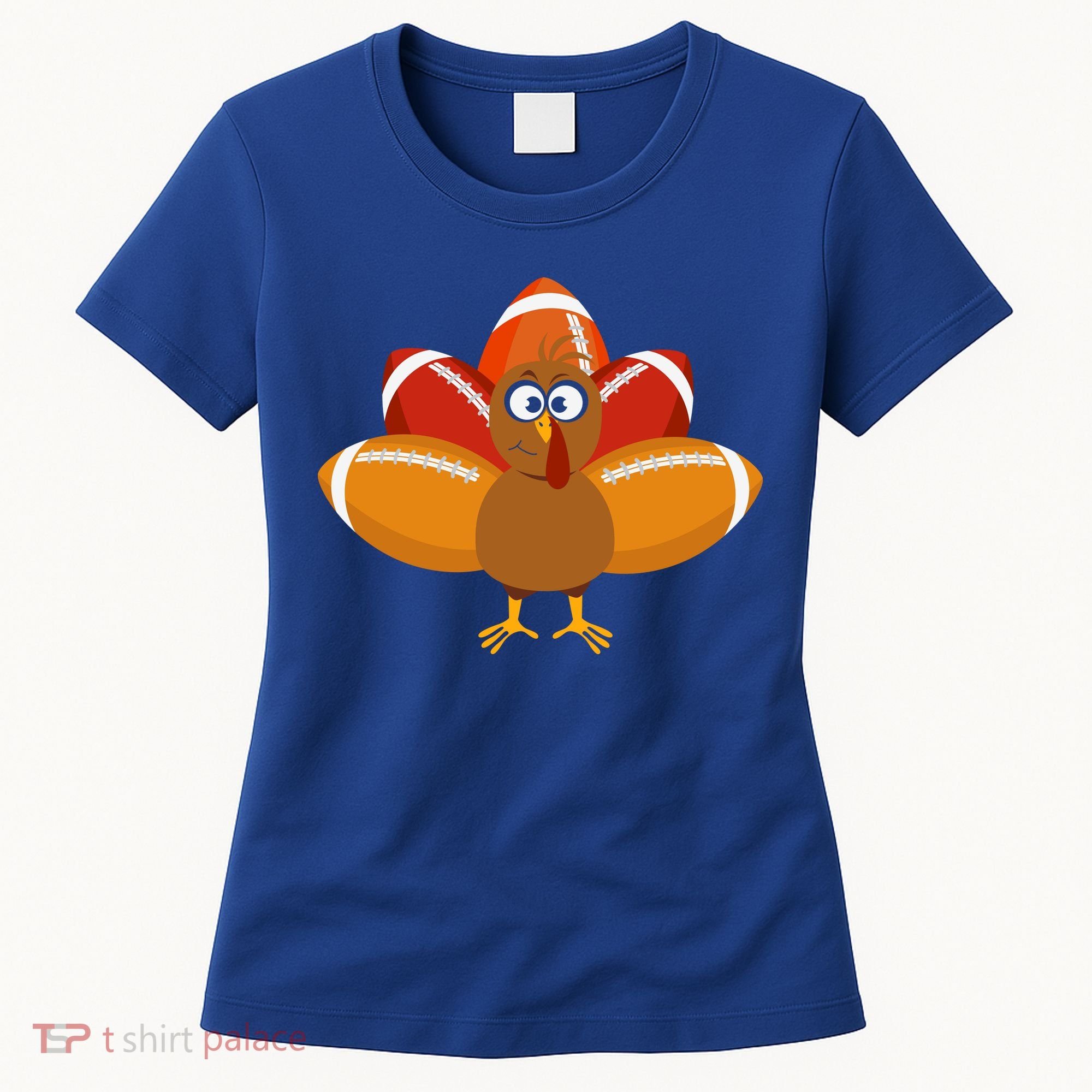 Turkey Football Thanksgiving Women's T-Shirt