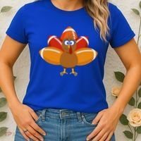 Turkey Football Thanksgiving Women's T-Shirt thumb 2
