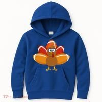 Turkey Football Thanksgiving Kids Hoodie thumb 0