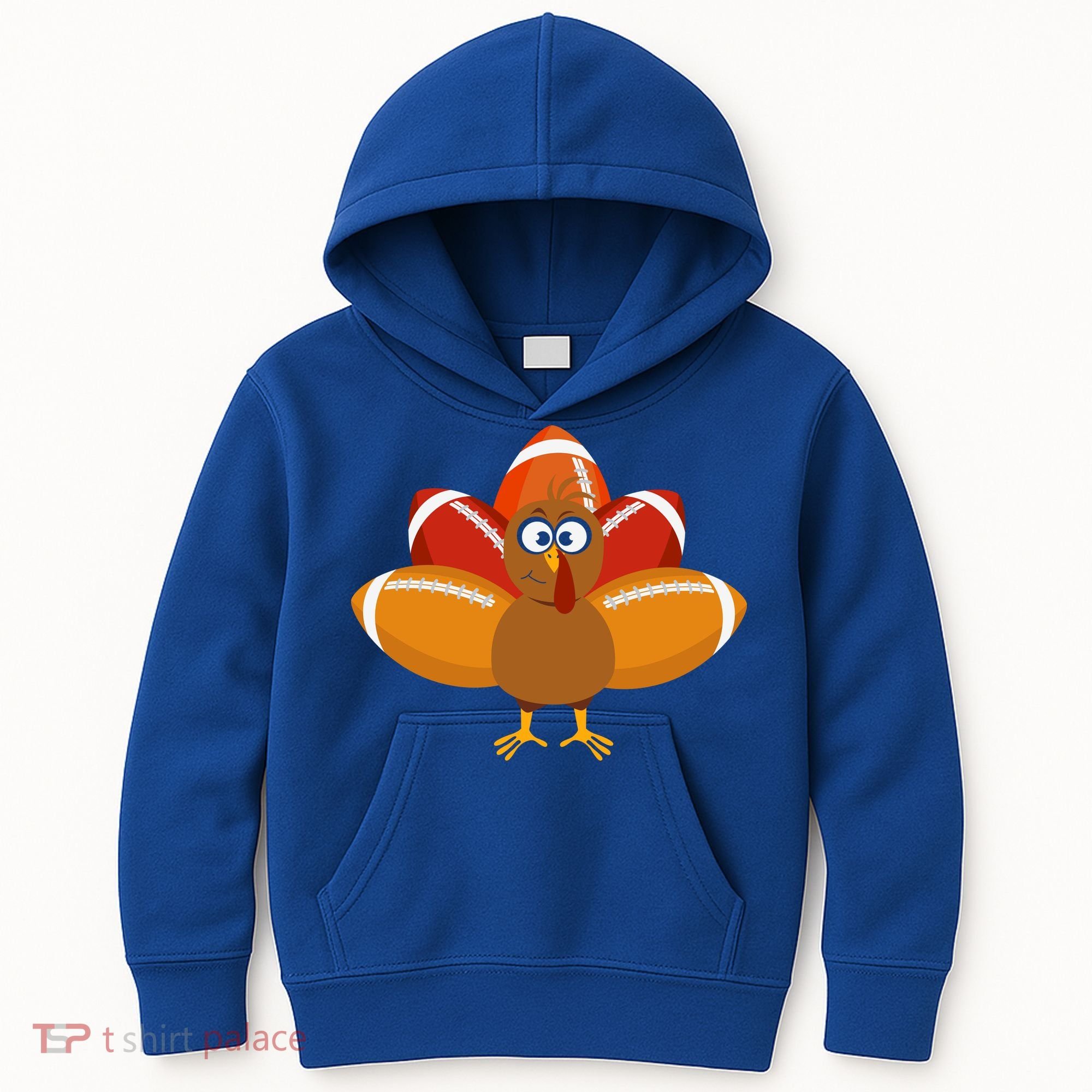Turkey Football Thanksgiving Kids Hoodie