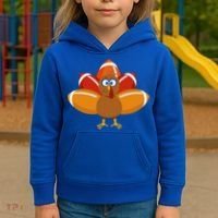 Turkey Football Thanksgiving Kids Hoodie thumb 3