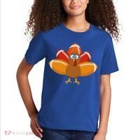 Turkey Football Thanksgiving Kids T-Shirt thumb 2