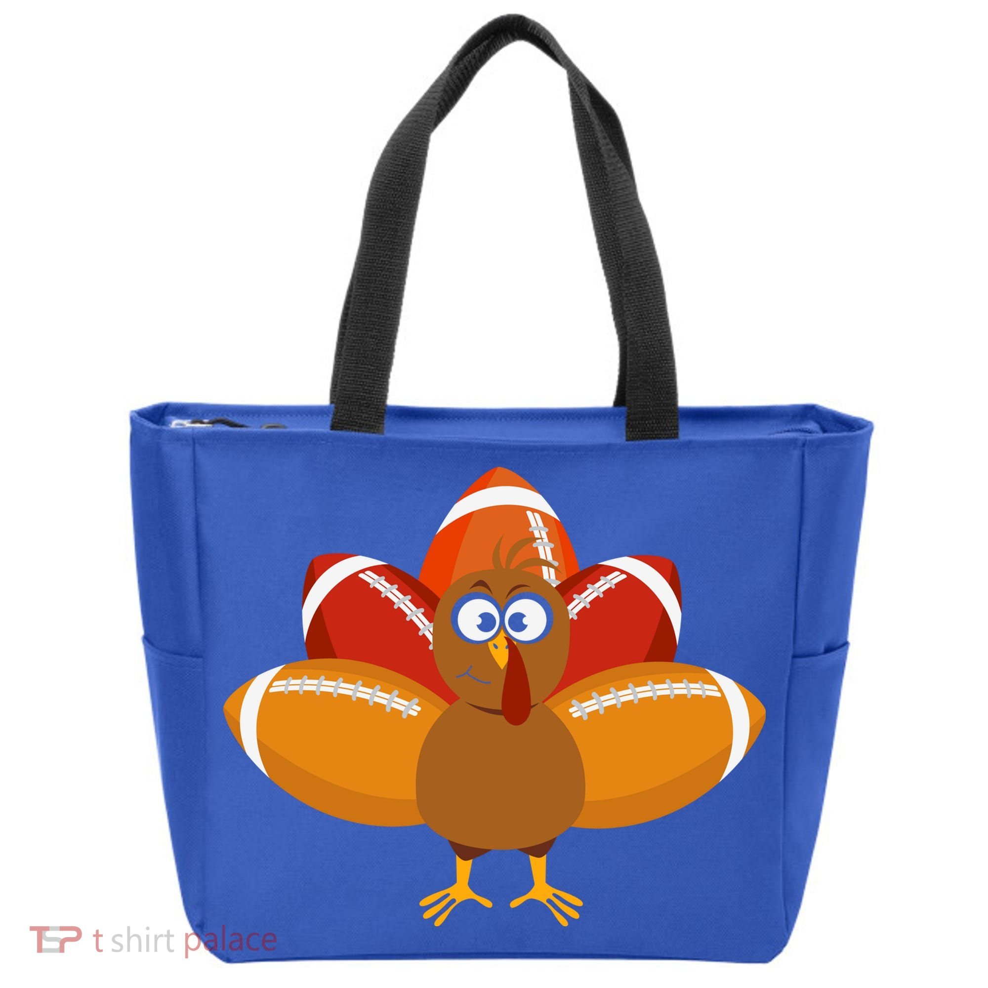 Turkey Football Thanksgiving Tote Bag