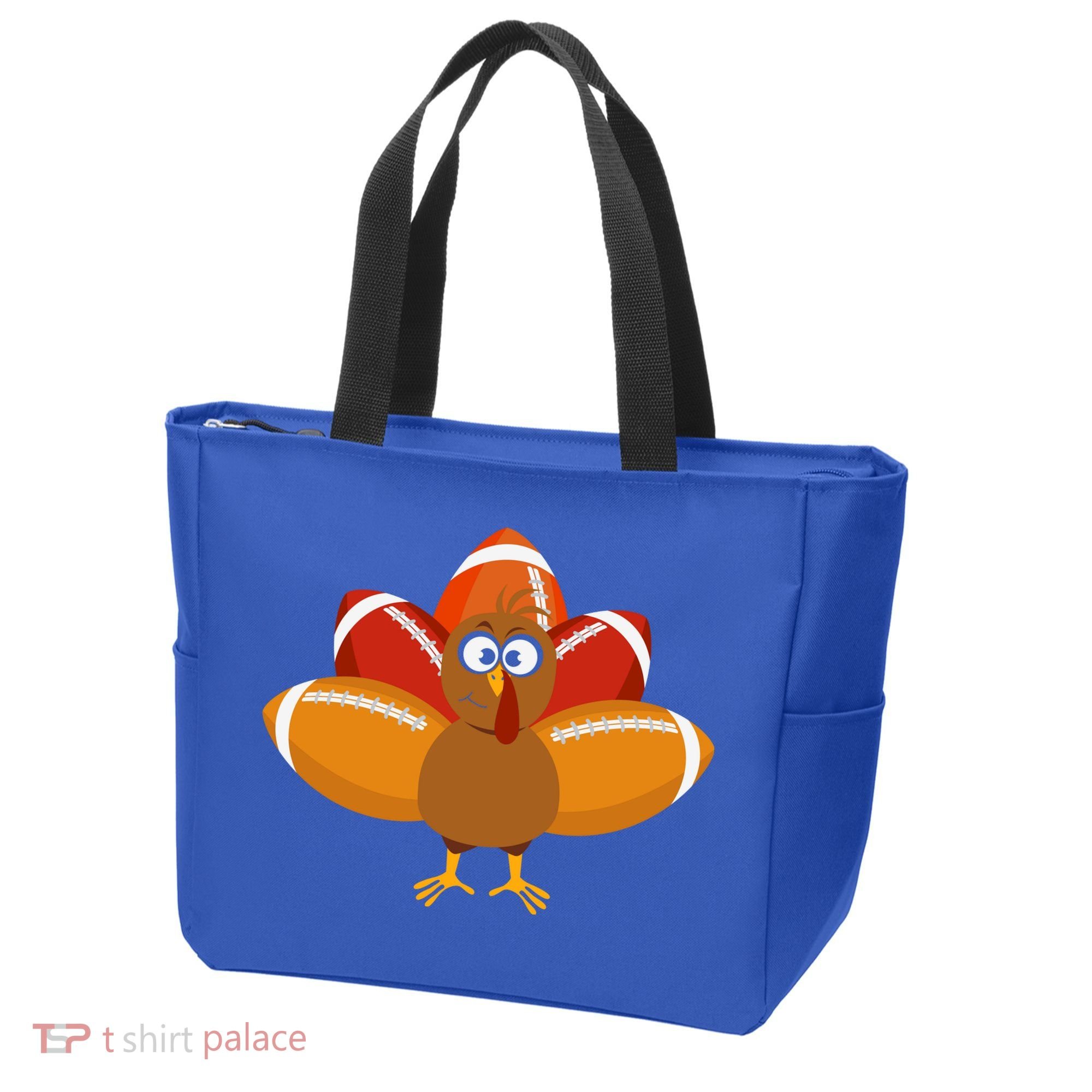 Turkey Football Thanksgiving Tote Bag