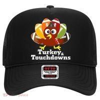 Thanksgiving Football Turkey And Touchdowns Hat thumb 0