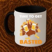 Thanksgiving Funny Turkey Time To Get Basted Great Gift Coffee Mug thumb 2