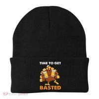 Thanksgiving Funny Turkey Time To Get Basted Great Gift Beanie thumb 0