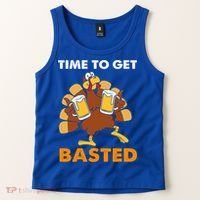 Thanksgiving Funny Turkey Time To Get Basted Great Gift Tank Top thumb 2