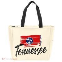 Tennessee Flag Tennessean Tennessee Flag State Pride Tote Bag thumb 0