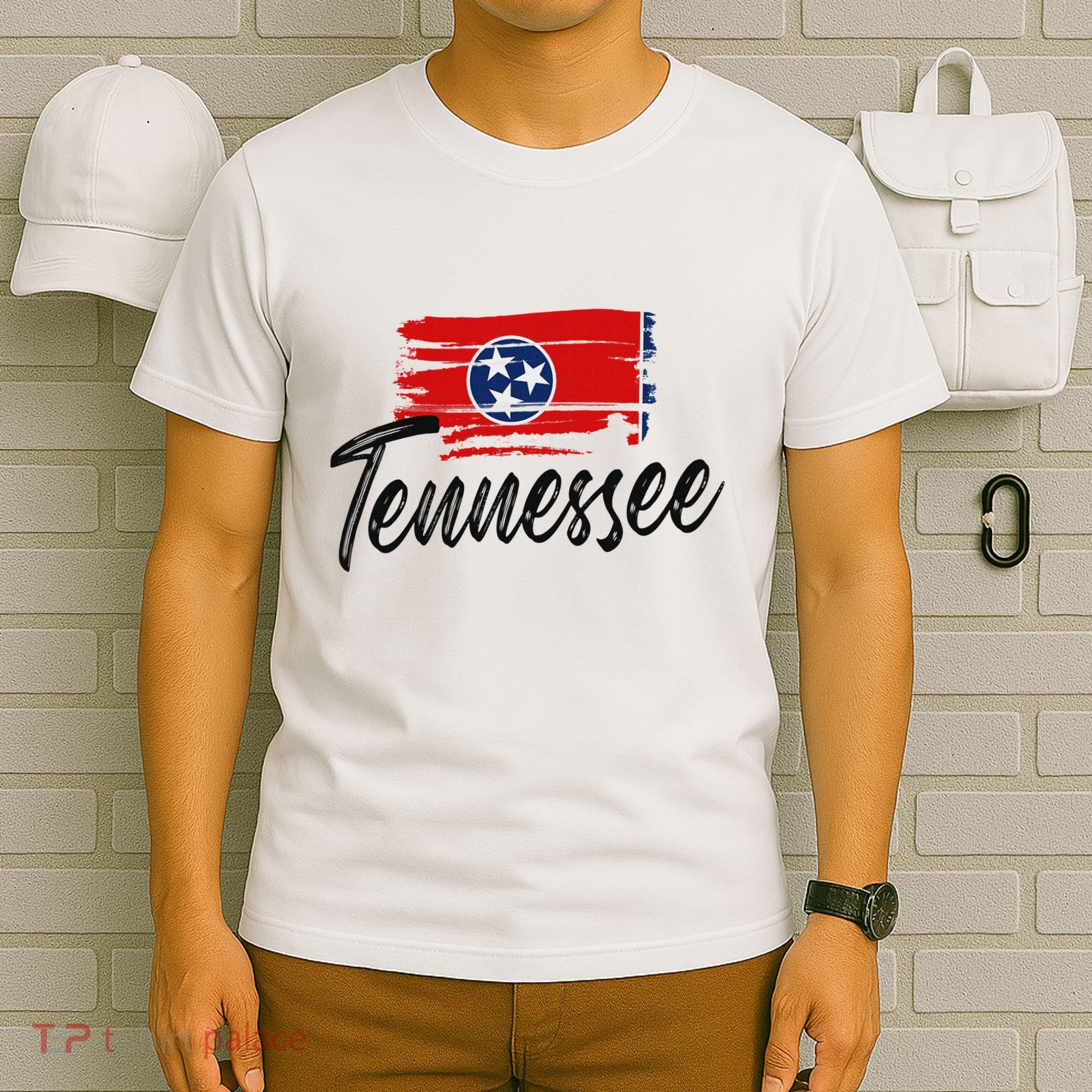 Tennessee Flag Tennessean Tennessee Flag State Pride T-Shirt