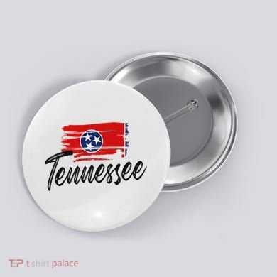 Tennessee Flag Tennessean Tennessee Flag State Pride Button