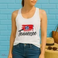 Tennessee Flag Tennessean Tennessee Flag State Pride Women's Tank Top thumb 2