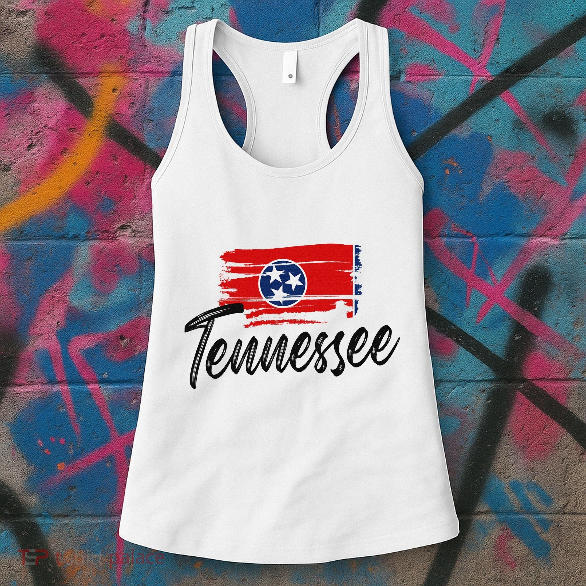 Tennessee Flag Tennessean Tennessee Flag State Pride Women's Tank Top