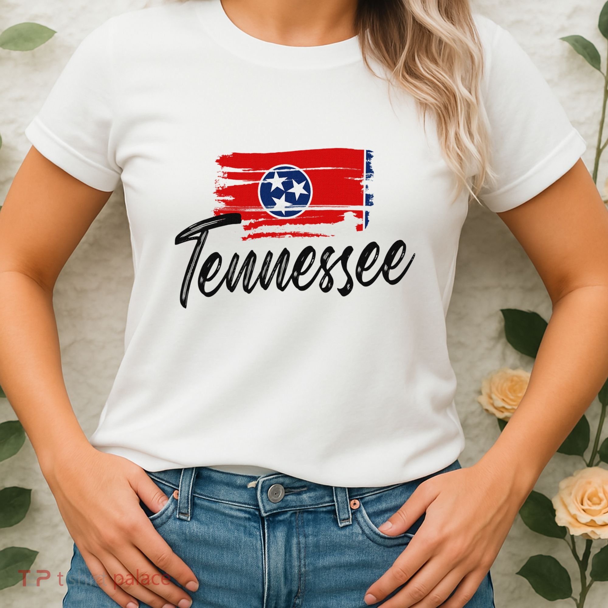 Tennessee Flag Tennessean Tennessee Flag State Pride Women's T-Shirt
