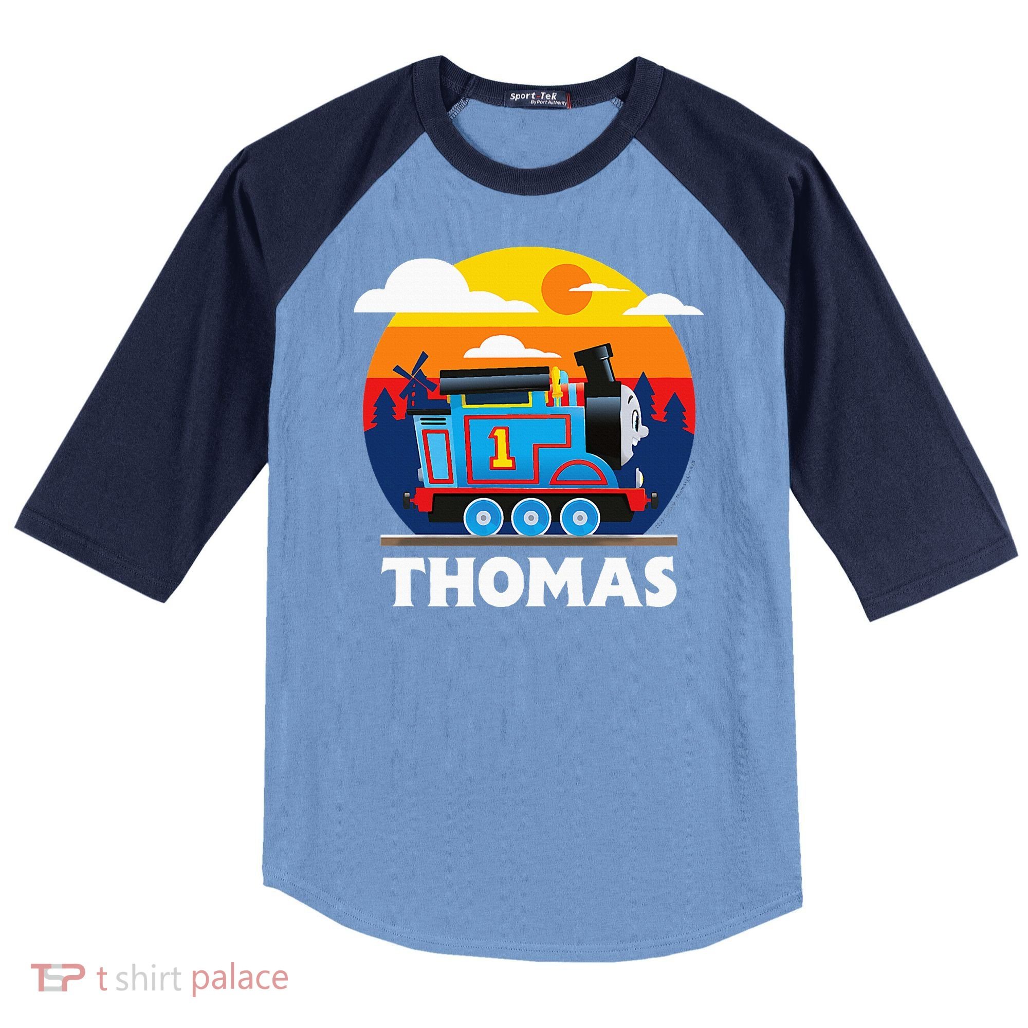 Thomas & Friends Thomas Round Sunset Raglan Baseball Sleeve Shirt