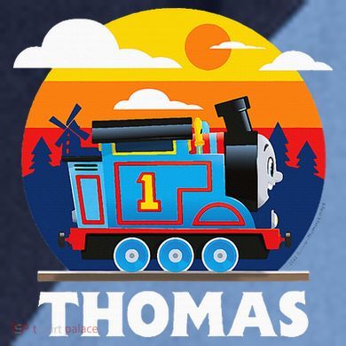 Thomas & Friends Thomas Round Sunset Raglan Baseball Sleeve Shirt