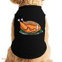 Turkey Football Thanksgiving Dinner Doggie Tank thumb 0