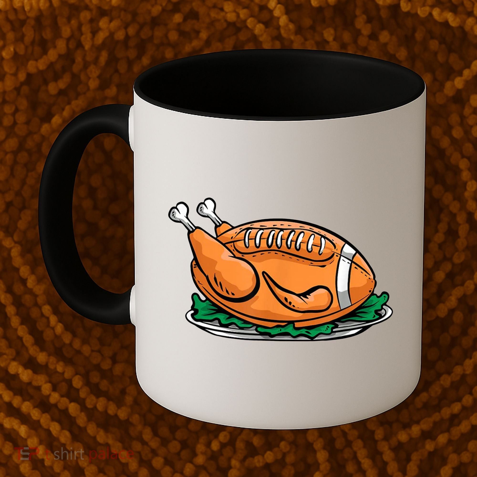 Turkey Football Thanksgiving Dinner Coffee Mug