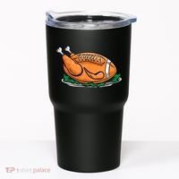 Turkey Football Thanksgiving Dinner Tumbler thumb 0