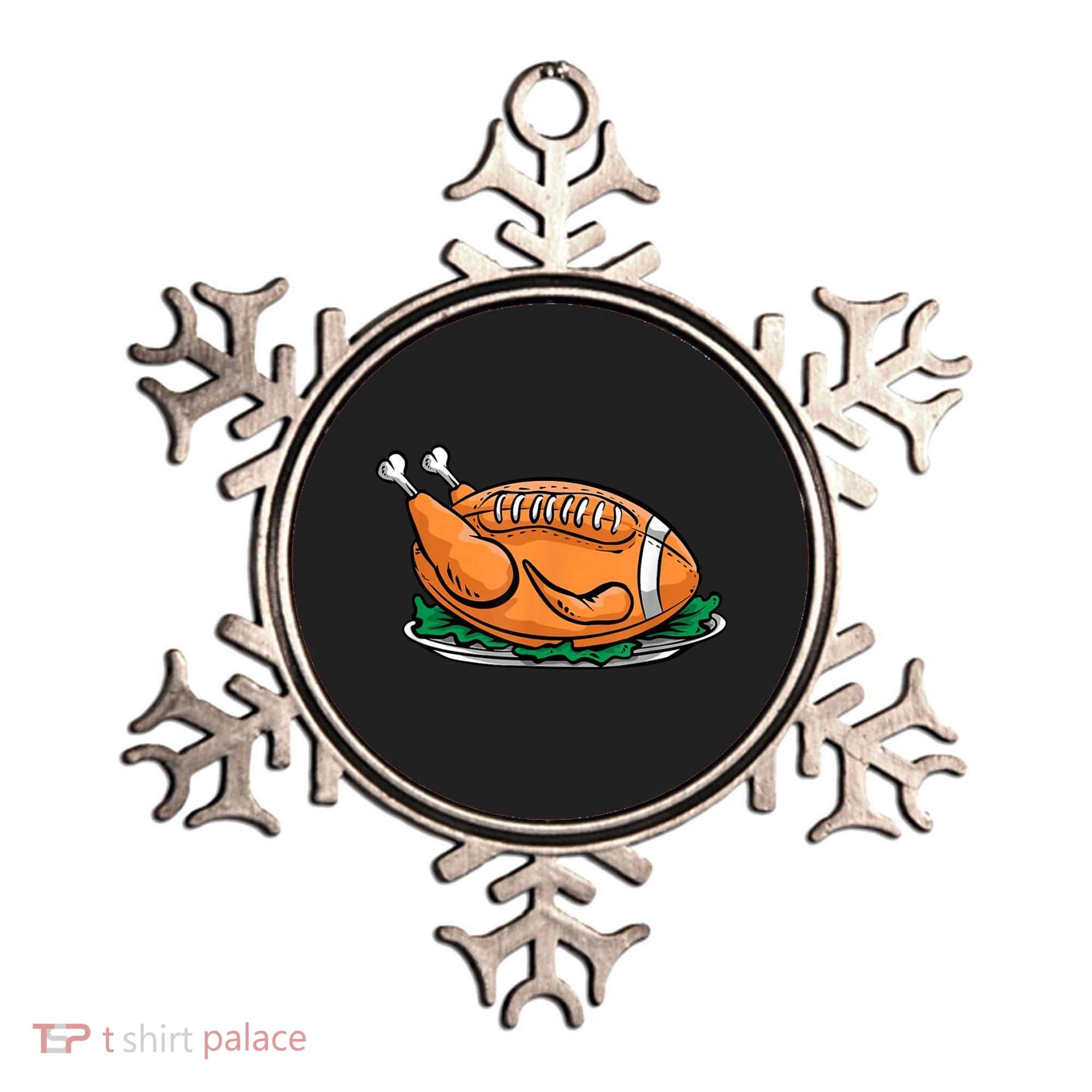 Turkey Football Thanksgiving Dinner Ornament