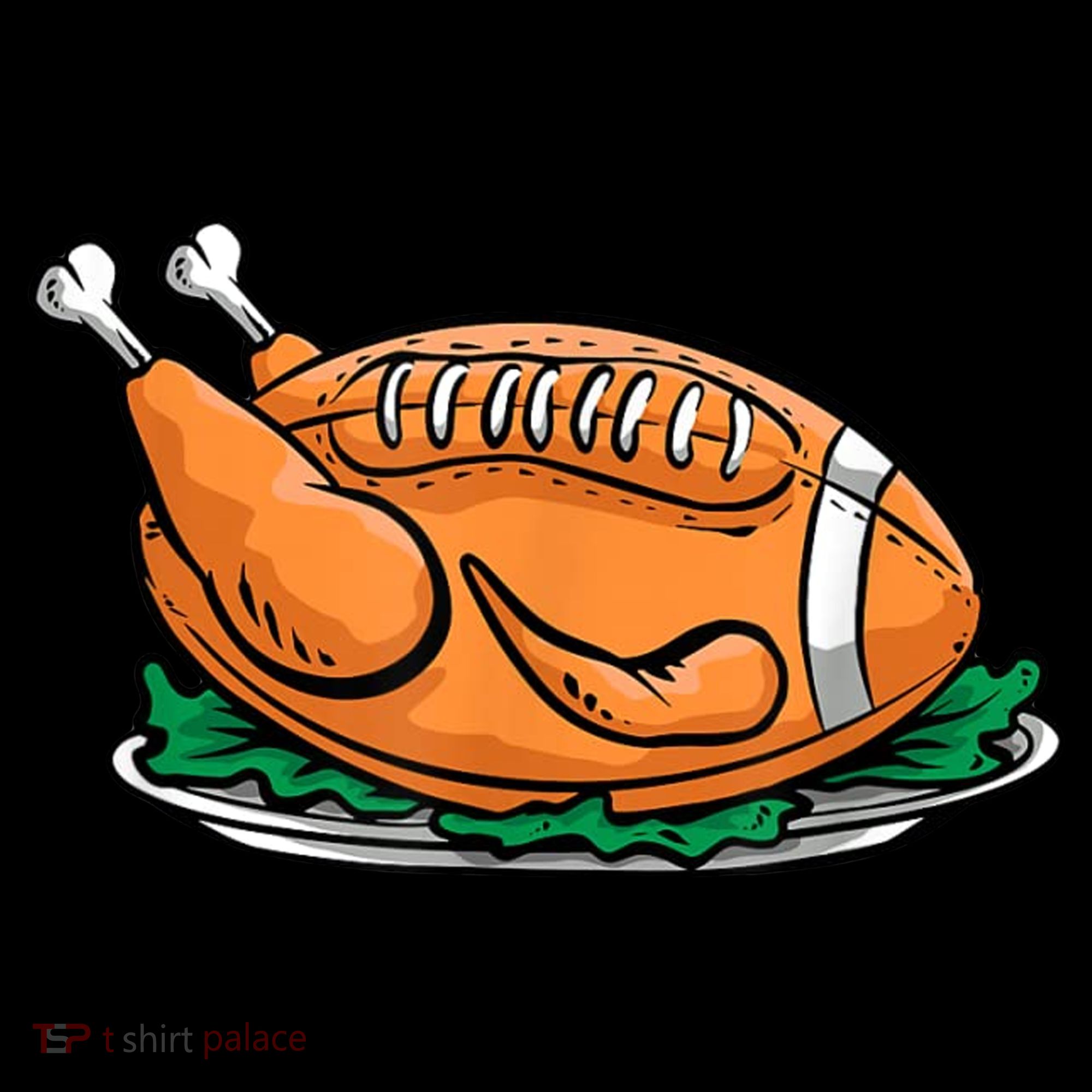 Turkey Football Thanksgiving Dinner Ornament