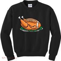 Turkey Football Thanksgiving Dinner Kids Sweatshirt thumb 0