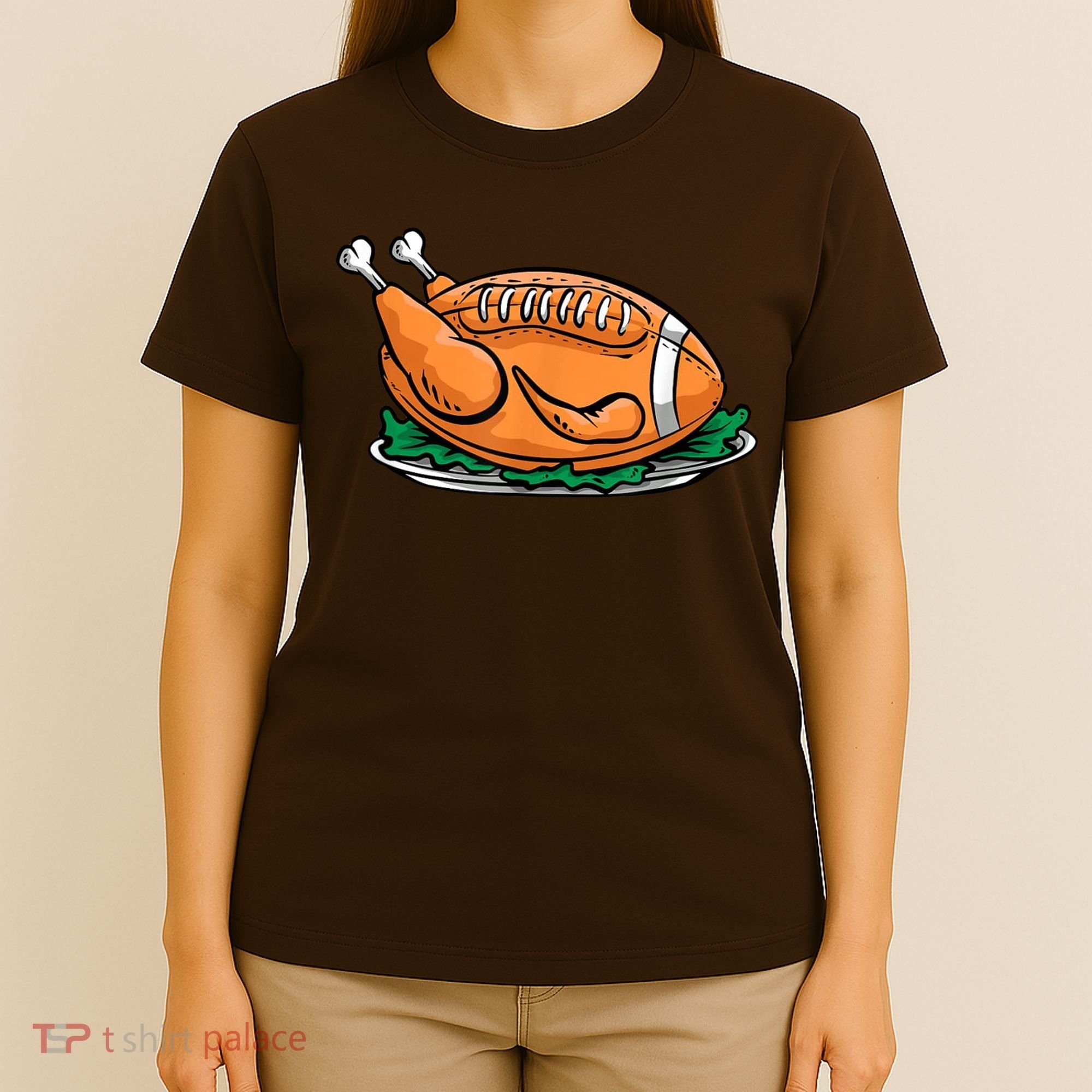 Turkey Football Thanksgiving Dinner T-Shirt