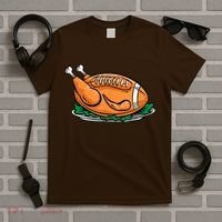 Turkey Football Thanksgiving Dinner T-Shirt thumb 5