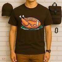 Turkey Football Thanksgiving Dinner T-Shirt thumb 6