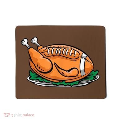 Turkey Football Thanksgiving Dinner Mousepad