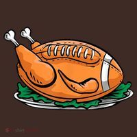Turkey Football Thanksgiving Dinner Kids Hoodie thumb 2