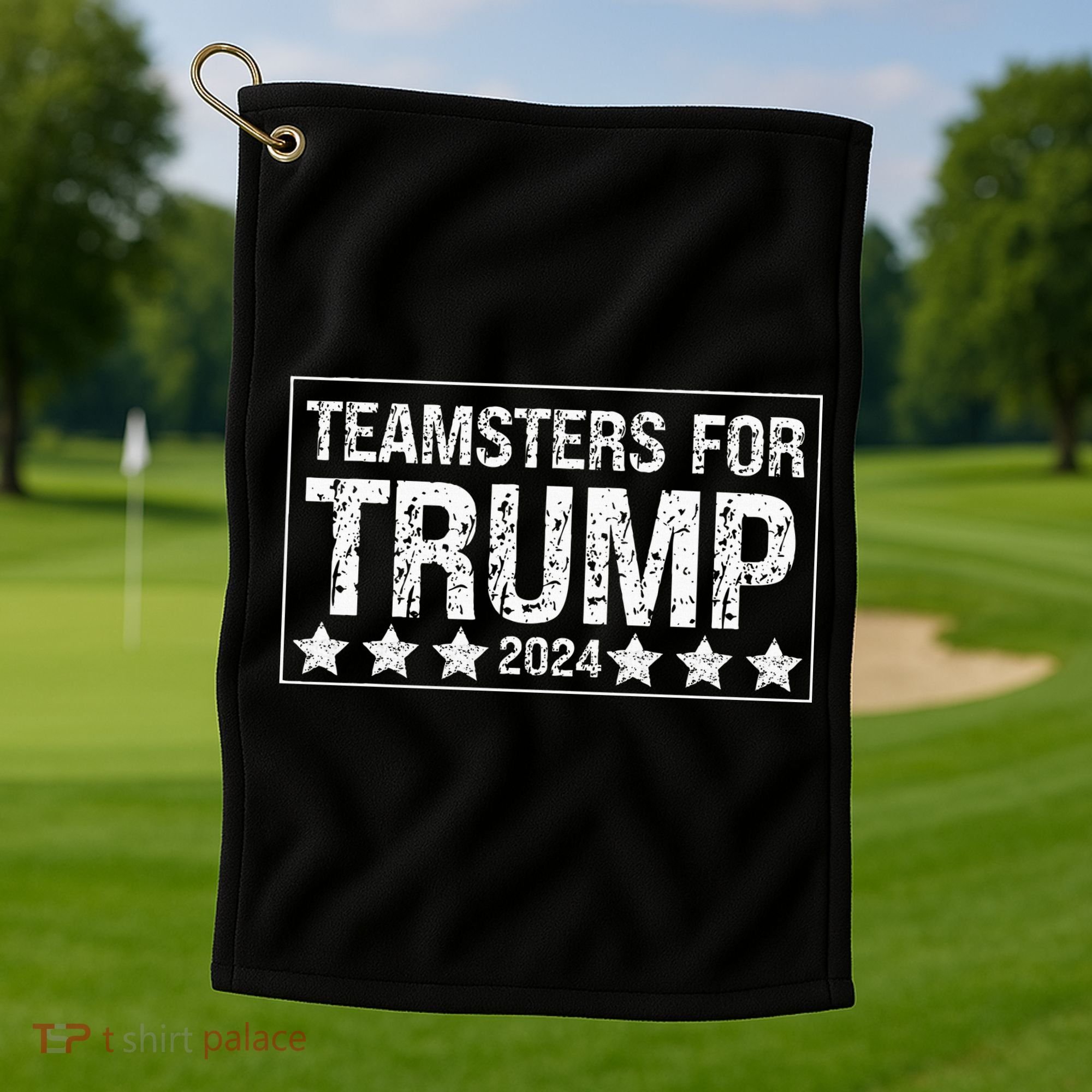 Teamsters For Trump 2024 Golf Towel