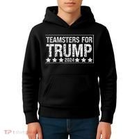 Teamsters For Trump 2024 Kids Hoodie thumb 4