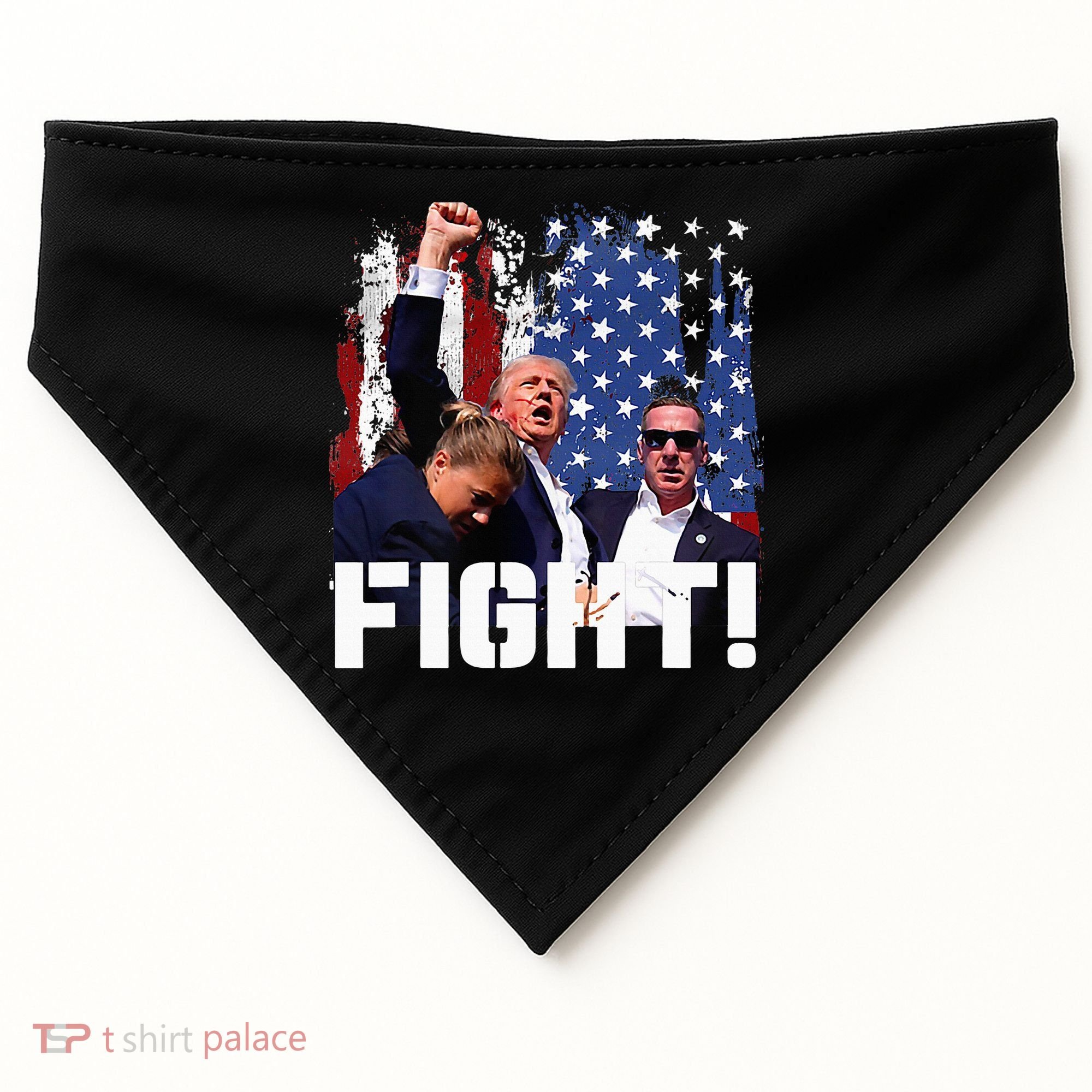 Trump Fight USA-Made Doggie Bandana