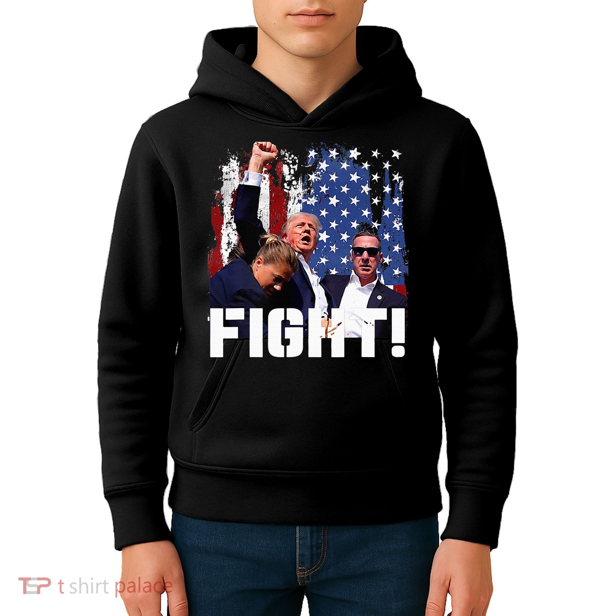 Trump Fight Kids Hoodie