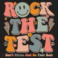 Testing For Teachers Test Day Teacher Rock The Test Women's Sweatshirt thumb 2