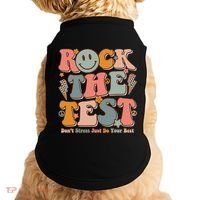 Testing For Teachers Test Day Teacher Rock The Test Doggie Tank thumb 0