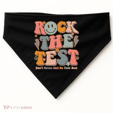 Testing For Teachers Test Day Teacher Rock The Test USA-Made Doggie Bandana