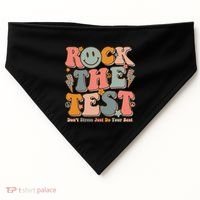 Testing For Teachers Test Day Teacher Rock The Test USA-Made Doggie Bandana thumb 0