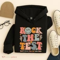 Testing For Teachers Test Day Teacher Rock The Test Hoodie thumb 4