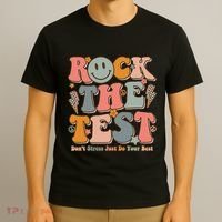 Testing For Teachers Test Day Teacher Rock The Test T-Shirt thumb 3