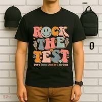 Testing For Teachers Test Day Teacher Rock The Test T-Shirt thumb 6