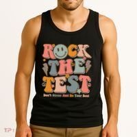 Testing For Teachers Test Day Teacher Rock The Test Tank Top thumb 3