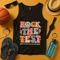 Testing For Teachers Test Day Teacher Rock The Test Tank Top thumb 4