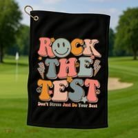 Testing For Teachers Test Day Teacher Rock The Test Golf Towel thumb 1
