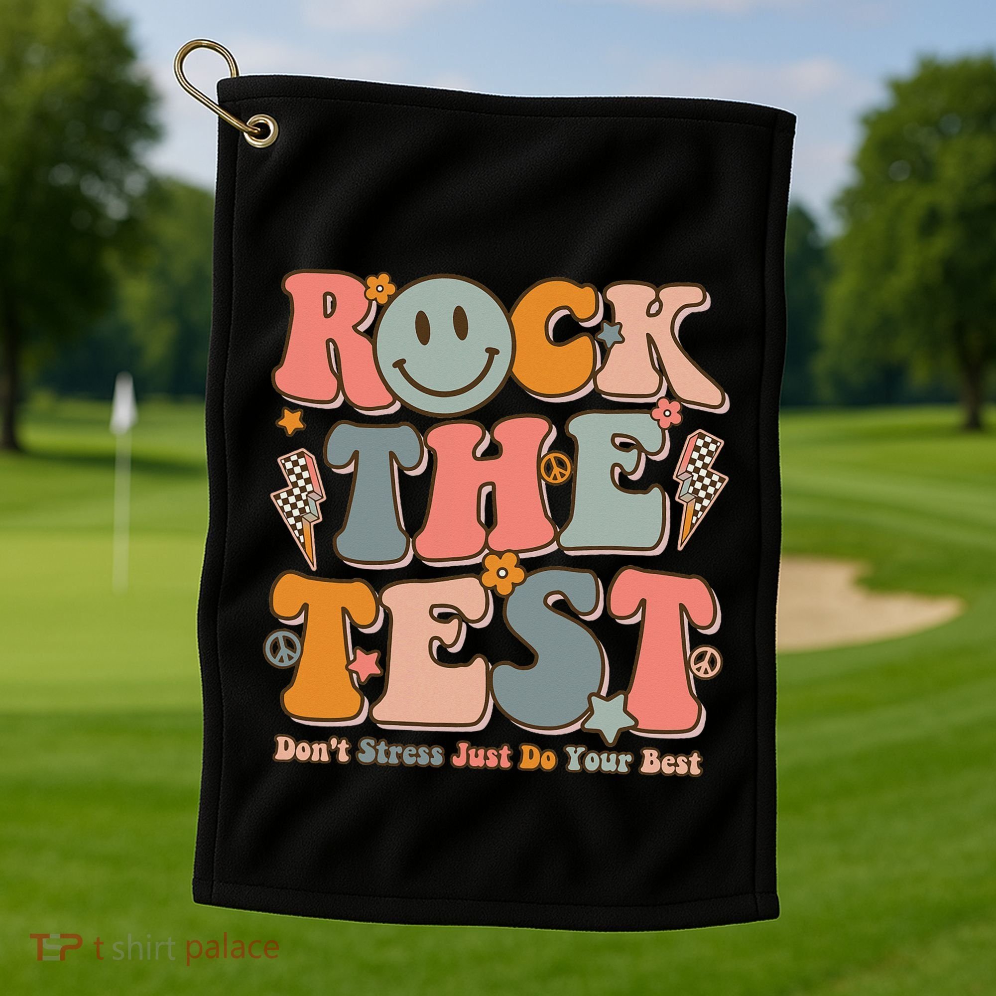 Testing For Teachers Test Day Teacher Rock The Test Golf Towel